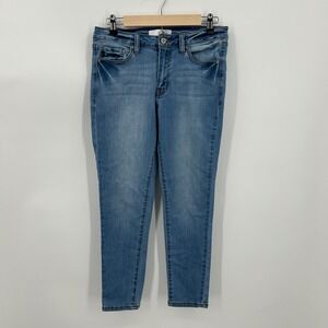 KanCan Womens Medium Wash Skinny Jeans Size 9 / 28‎ KC7085LAA Blue Mid Rise